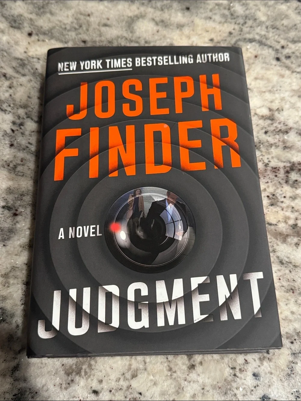 Joseph Finder Judgment — Black and Orange Hardcover Novel